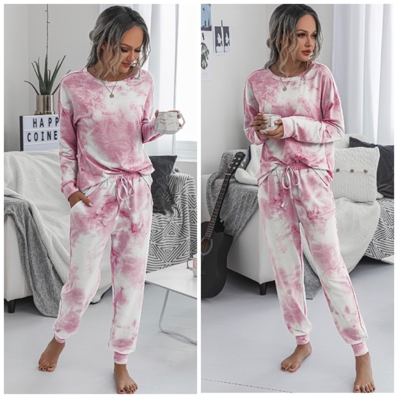 Pink mauve two pice lounge set - Picture 2 of 7